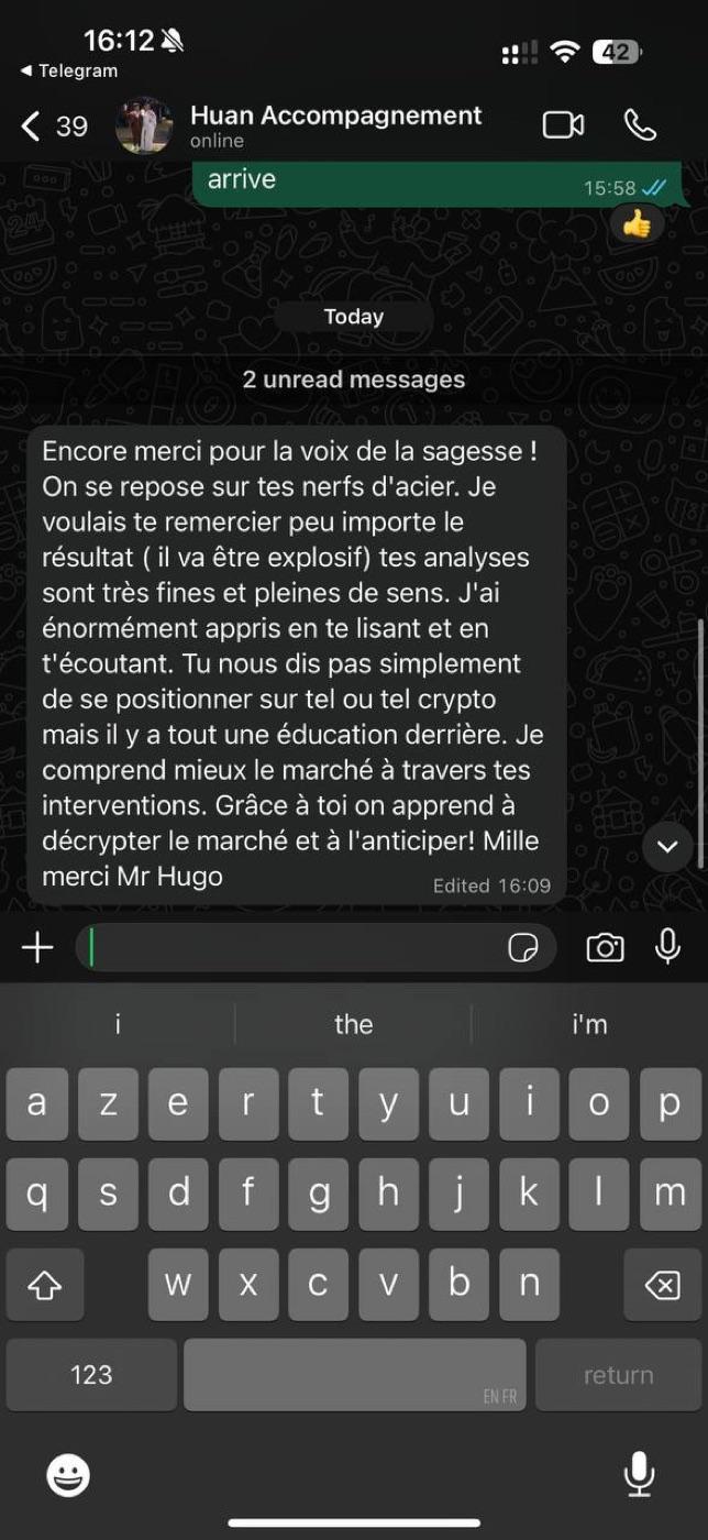 Témoignage Huan — éducation au marché, mille mercis